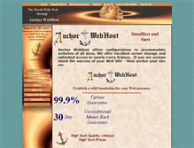 Tablet Screenshot of anchorwebhost.com